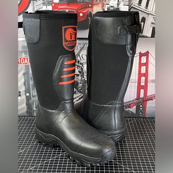 Gator Waders Mens Size 10 US Red Everglade 2.0 Uninsulated Rubber Boots NEW - Picture 8 of 10